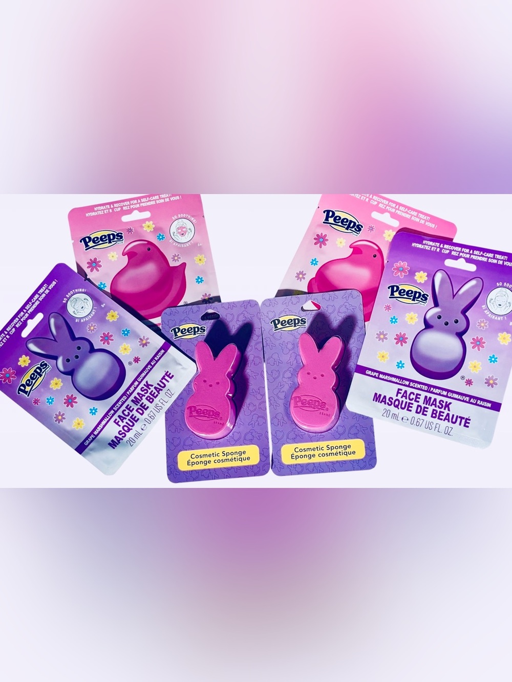 Peeps Bundle of Bunnies Makeup Blenders & Face Masks